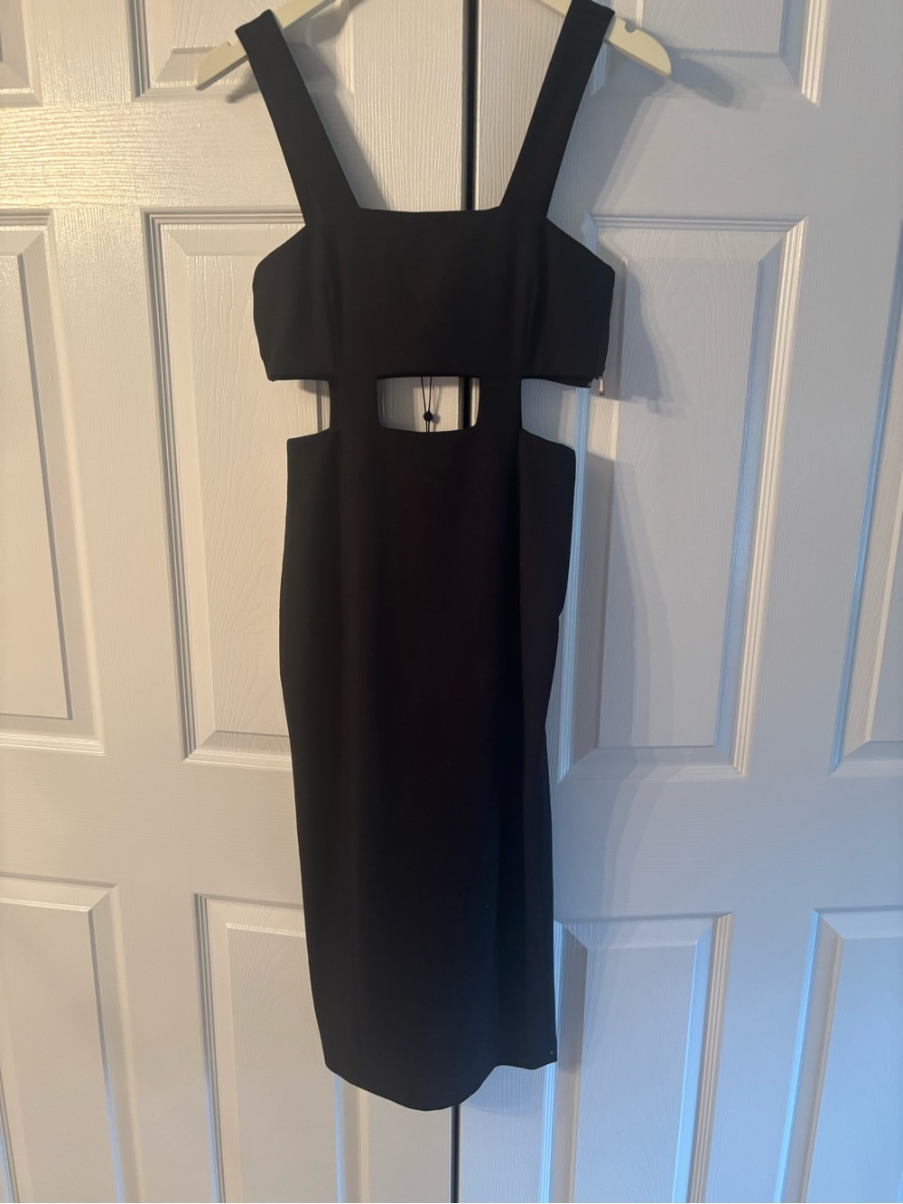 cinq a sept Black Cutout Midi Dress